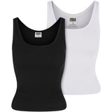 UC Ladies Women's Organic Basic Tank Top 2 Pack - Black + White | shoptok.hr