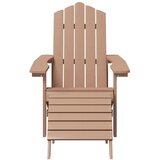 Vrtne stolice Adirondack s osloncima za noge 2 kom HDPE smeđe | shoptok.hr