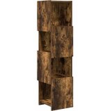  Kutni ormarić Dimljeni hrast 25,5x25x102cm Konstruirano drvo | shoptok.hr