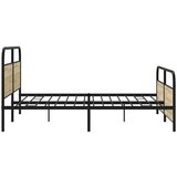vidaXL Metalni okvir kreveta bez madraca boja hrasta sonome 180x200 cm | shoptok.hr