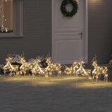  LED Riječni jeleni s 40 LED svjetlima 7 pcs Zlatno PET | shoptok.hr