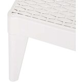  Ležalnik bel 186x60x29 cm PP | Shoptok.si