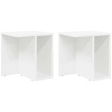  Konačna Stolić 2 pcs Bijelo 37 x 32 x 40 cm Konstruirano drvo | shoptok.hr