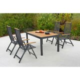 Gardenson VRTNA GARNITURA ITANOS aluminij barve grafita, naravne barve Cene