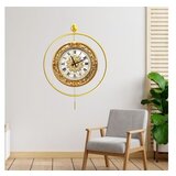 WALLXPERT dekorativni metalni zidni sat mclock 00125 zlatna boja Cene