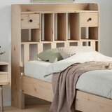 vidaXL Vzglavje s predelki 75 cm trdna borovina Cene