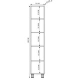 Hanah home Rb-056 matte white multi purpose cabinet Cene