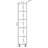 Rb-056 matte white multi purpose cabinet