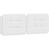 Maison Chic posteljno vzglavje - vzglavna omarica - vzglavna stranica bela 120 cm umetno usnje, (21704220) | Shoptok.si