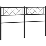 Maison Chic kovinsko posteljno vzglavje - vzglavna omarica - nočna omarica črno 150 cm, (21704568) Cene
