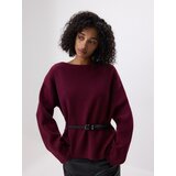 Reserved Džemper s pojasom - boja kestena | shoptok.hr