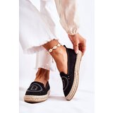 S. BARSKI Openwork Slip-on Women's Espadrilles Black Meredith | shoptok.hr