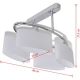  Stropna lampa staklenim abažurima u obliku elipsoida 4 E14 žarulje | shoptok.hr