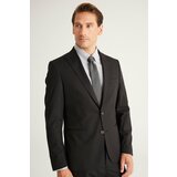 ALTINYILDIZ CLASSICS Men's Black Extra Slim Fit Slim Fit Dovetail Neck Suit Cene