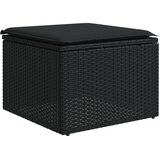  7-dijelni set vrtnih sofa od poliratana s jastucima crni | shoptok.hr