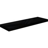 Maison Chic Lebdeča Stenska polica - Viseča Polica sijaj črna 80x23,5x3,8 cm MDF, (21784699) Cene