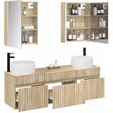  Set ormarića za kupaonicu 5 kom. Hrast sonoma Konstruirano drvo | shoptok.hr