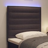  LED glava kreveta s LED trakama Tamno smeđa 100 cm tkanina | Eponuda.com