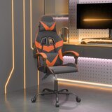  Igraća stolica crno-narančasta od umjetne kože | shoptok.hr