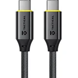 Fast Rope Aramid 2.0 pleten USB-C v USB-C kabel 100W črne barve dolžine 1m