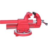 Ks Tools Vzporedni primež z vrtljivo ploščo, dolžina čeljusti 120 mm, s cevno vpenjalno čeljustjo | Shoptok.si