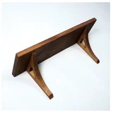 Meda furniture Drvena Polica orah