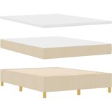  Škatlasta postelja z vzmetnico Krem 160x200 cm Tkanina, (22082868) | Shoptok.si