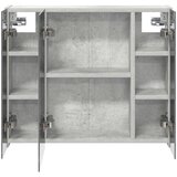  Kupaonski ormar s ogledalom Betonski sivi 60 x 14,5 x 50 cm | shoptok.hr