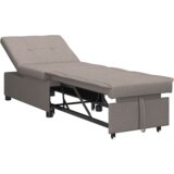 vidaXL Sofa na razvlačenje 3-u-1 u taupe tkanini | shoptok.hr