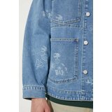 Carhartt WIP Jopica Stamp Jacket UNISEX Stamp Print/ Blue Bleached M | Shoptok.si