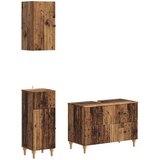  Set za kupaonicu od 3 dijela ALKMAAR Staro drvo | shoptok.hr