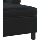  Ležaljka s jastukom Crna 91 x 157 x 91 cm Baršun | shoptok.hr
