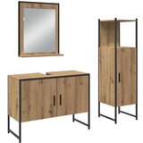 vidaXL Set namještaja za kupaonicu od 3 dijela Artisan Oak inženjersko drvo | shoptok.hr