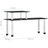  Kuhinjske police crne 45 x 16 x 26 cm od kaljenog stakla | shoptok.hr