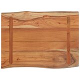 Stolna ploča 80x60x2,5 cm pravokutna bagremovo drvo živi rub | shoptok.hr