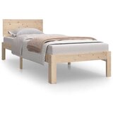  Posteljni okvir trden les 75x190 cm, (20644712) | Shoptok.si