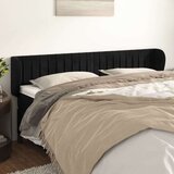  Uzglavlje s ušima crni 203x23x78/88 cm baršunasti Cijene