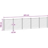 PANEL ograde 5 pcs WPC i aluminij Smeđa | shoptok.hr