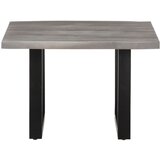 Maison Chic Klubska mizica - kavna mizica - Nizka mizica z živimi robovi 60x60x40 cm trden akacijev les, (21752300) | Shoptok.si