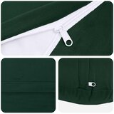  Presvlaka za jastuk 6 pcs HEERLEN Tamnozelena Ø 40 cm Baršun | shoptok.hr