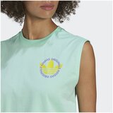 Adidas Majice s kratkimi rokavi Summer Surf Crop Top Zelena | Shoptok.si