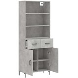  Visoka komoda siva betona 69,5x34x180 cm od konstruiranog drva Slike