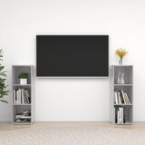 vidaXL TV omarica 2 kosa betonsko siva 107x35x37 cm iverna plošča Cene