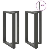 vidaXL Noge barske mize T-oblike 2 kosa antracit 60x35x(90-91) cm | Shoptok.si