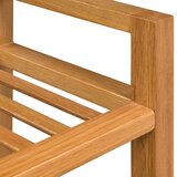  Stalak za cipele s 2 police 50x27x40 cm od masivne hrastovine | shoptok.hr