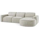 Makamii Krem kutna garnitura od šenila (s desnim kutom/s ležaljkom) Omao – | shoptok.hr