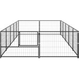 Kavez za pse crni 10 m² čelični | shoptok.hr