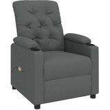  Masažna fotelja od tkanine tamnosiva | shoptok.hr