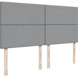  Krevet s oprugama i madracem svjetlosivi 200 x 200cm od tkanine | shoptok.hr