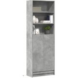  Visoka komoda LED siva betona 69x32,5x200 cm konstruirano drvo | shoptok.hr